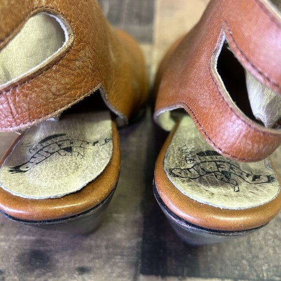 Freebird By Steven Smoke Leather Brown Mule Boots Booties Womens 9 - Picture 8 of 12